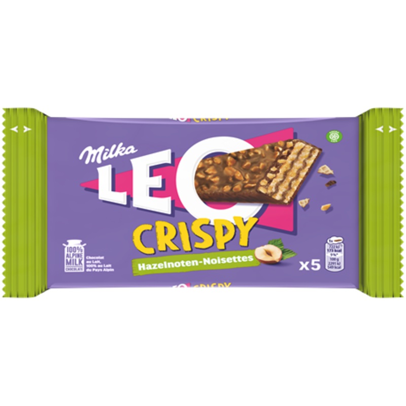 Milka Leo Crispy Hazelnuts 155g (5x31g) | Milka In Lebanon