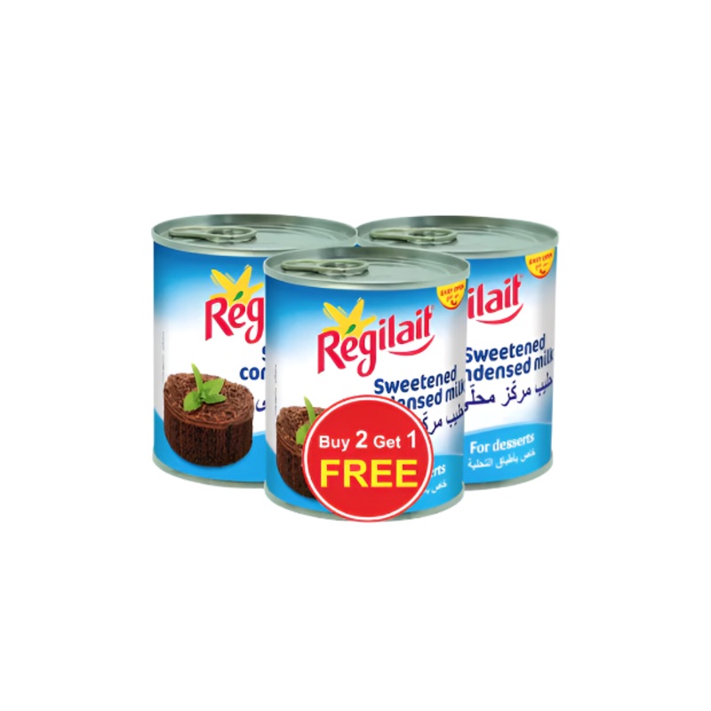 Regilait Sweetened Condensed Milk 3pcs x 397g (buy 2 get 1) | Regilait In Lebanon