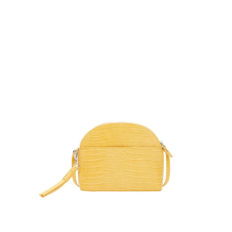 S. Oliver Women’s Yellow Crocodile Crossbody Bag | S. Oliver In Lebanon