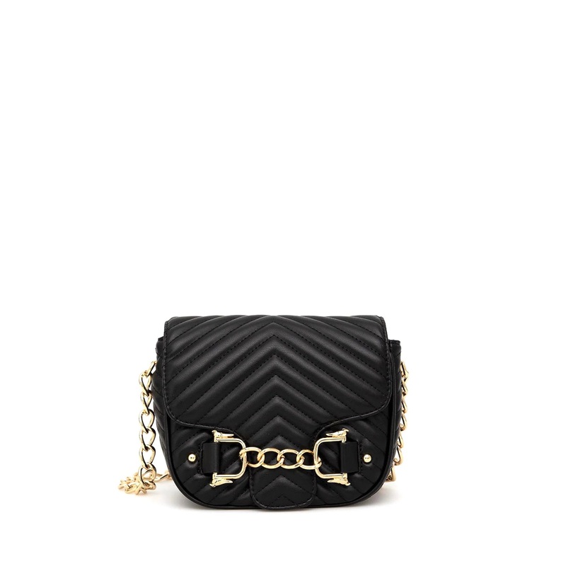 Trussardi Women’s Black Leather Primrose Shoulder Bag | Trussardi In Lebanon
