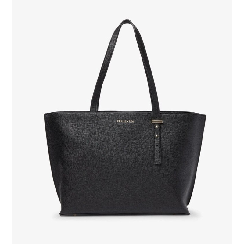 Trussardi Women’s Black Leather Shoulder Bag |Trussardi In Lebanon