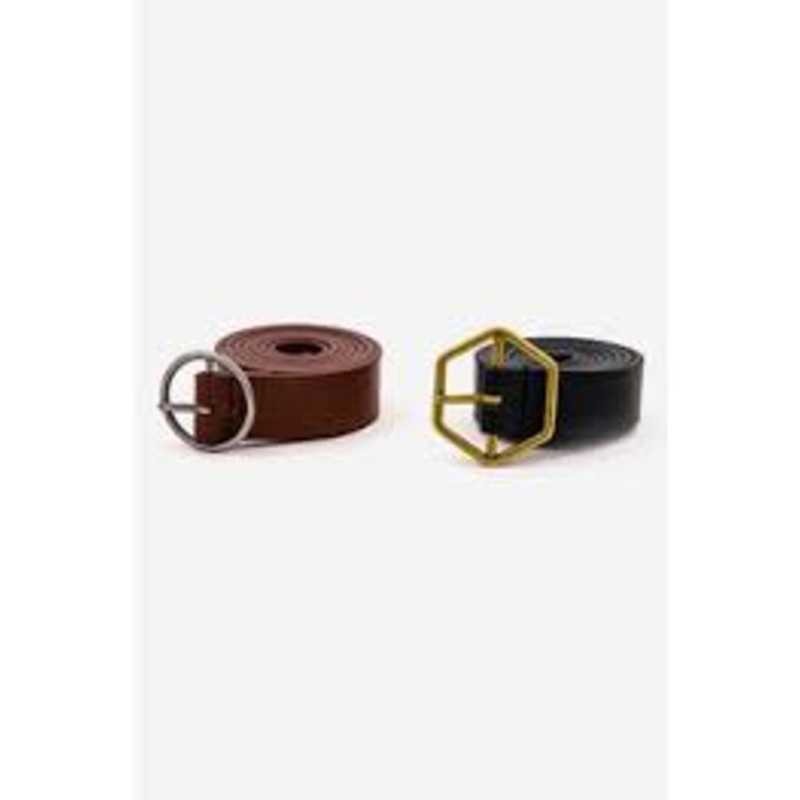 ASOS Design Women’s 2 Pack Hexagon & Circle Buckle Belts | ASOS Design In Lebanon