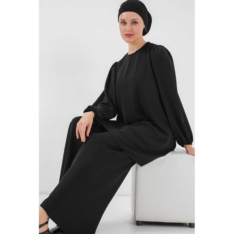 Big Dart Women’s Black Ayrobin Tunic Set | Big Dart In Lebanon