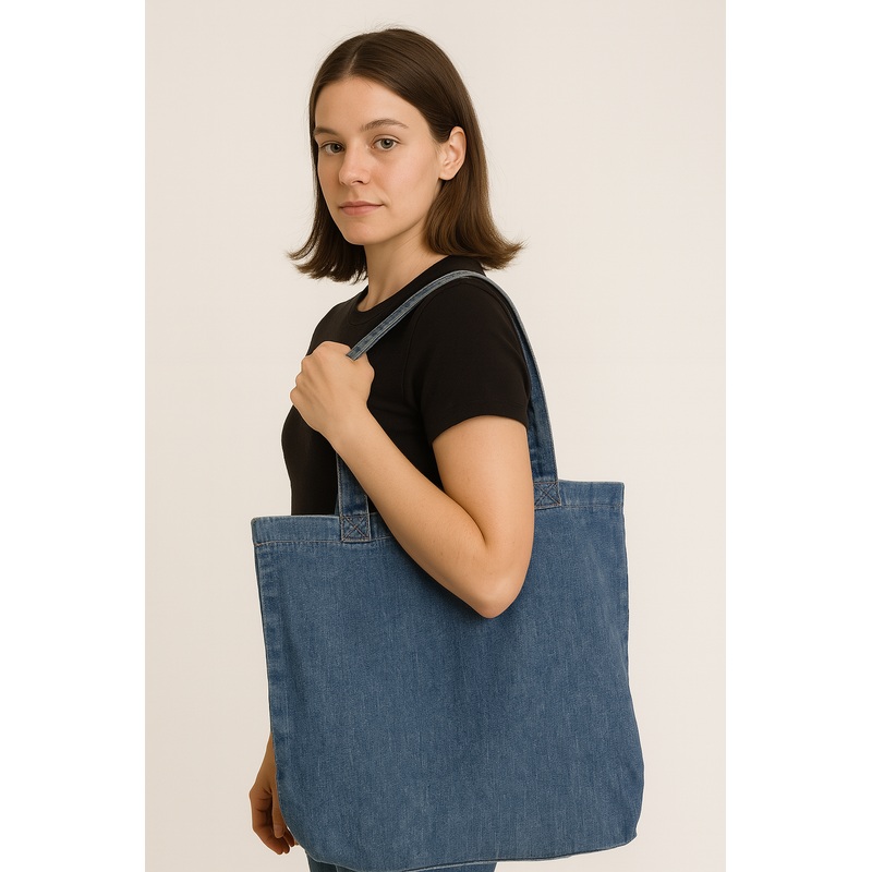 Big Dart Women’s Blue Denim Tote Bag |Big Dart In Lebanon