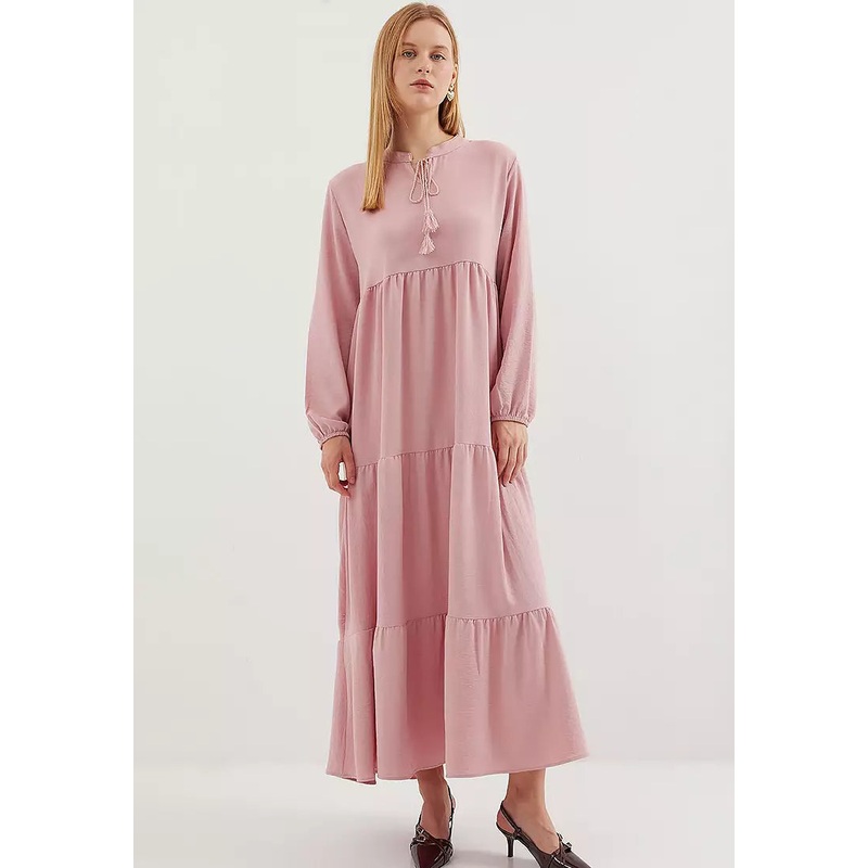 Big Dart Women’s Pink Laced Hijab Dress | Big Dart In Lebanon