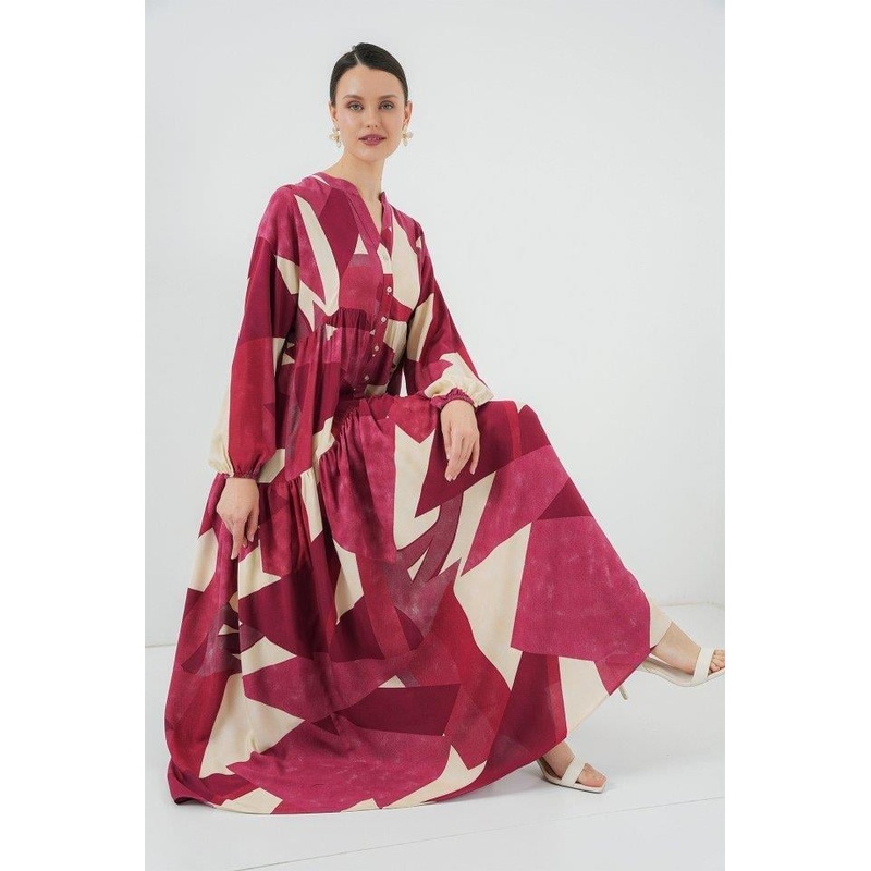 Big Dart Women’s Red & Beige Dress | Big Dart In Lebanon