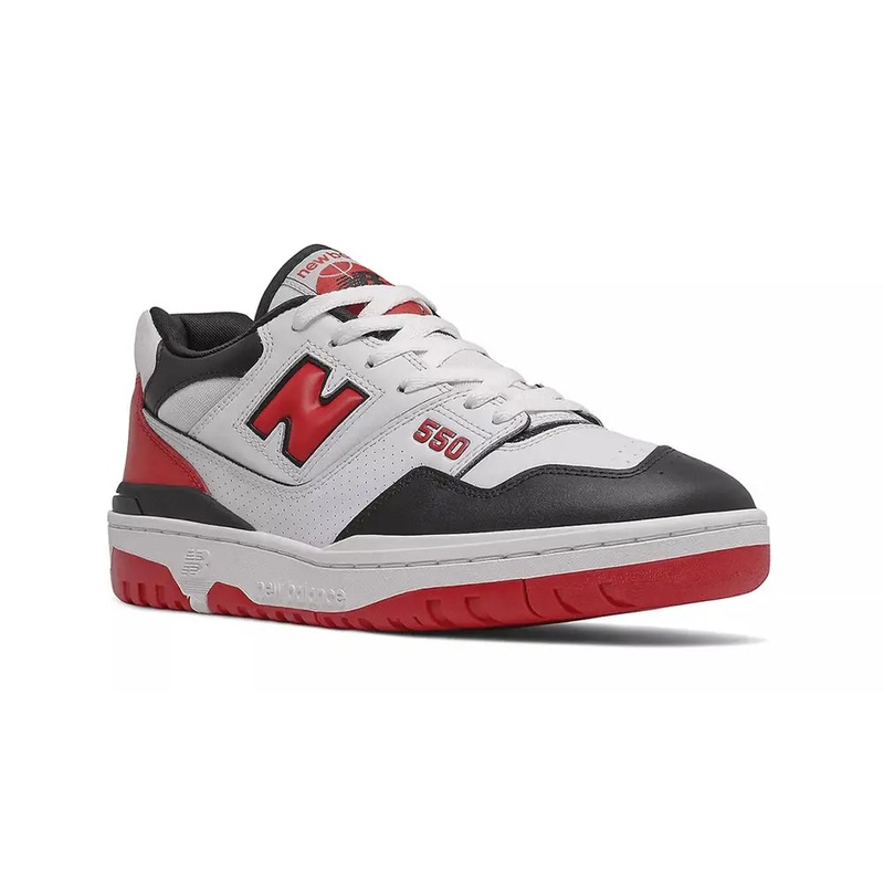 New Balance Men’s White & Red & Black 550 Sneakers | New Balance In Lebanon