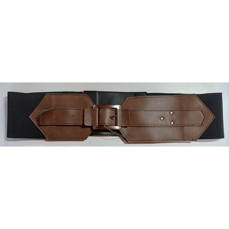 Positano Women’s Black & Brown Elastic Belt | Positano In Lebanon