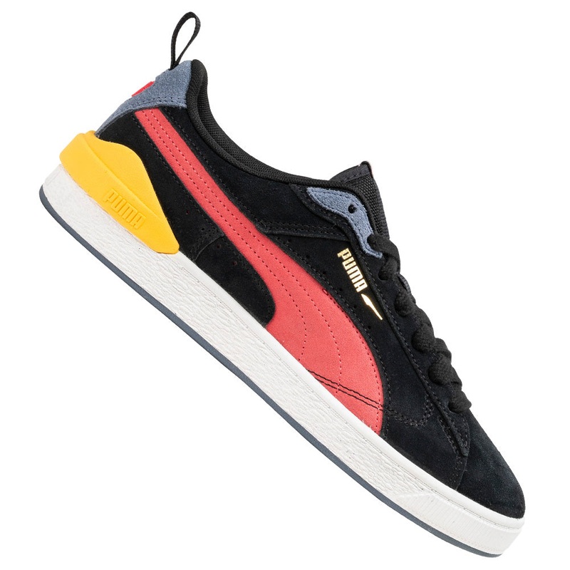 Puma Unisex Black-Paradise Pink Suede Bloc Sneakers | Puma In Lebanon