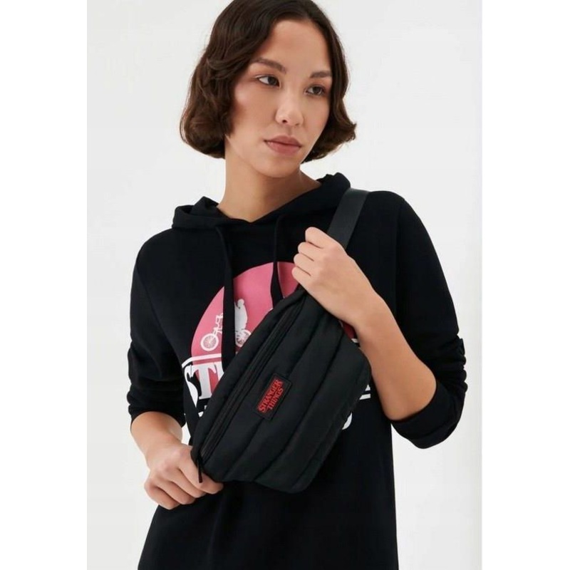 Sinsay Unisex Black Stranger Things Waist Bag |Sinsay In Lebanon