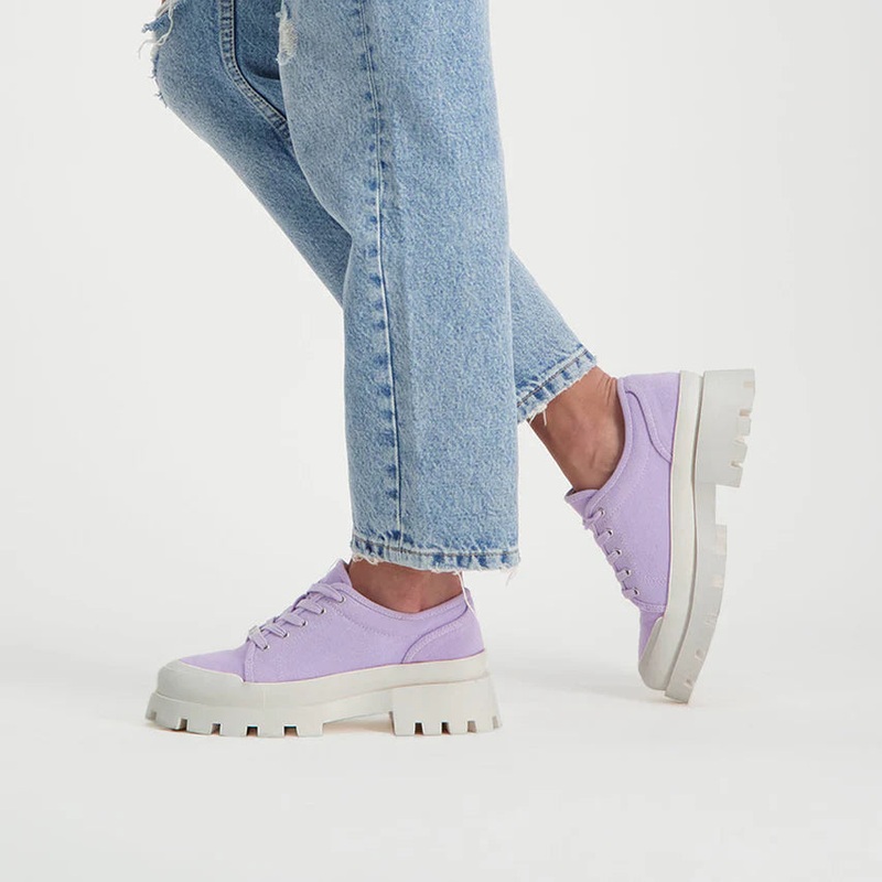 Steve Madden Women’s Purple Mt Fuji Canvas Sneaker |Steve Madden In Lebanon