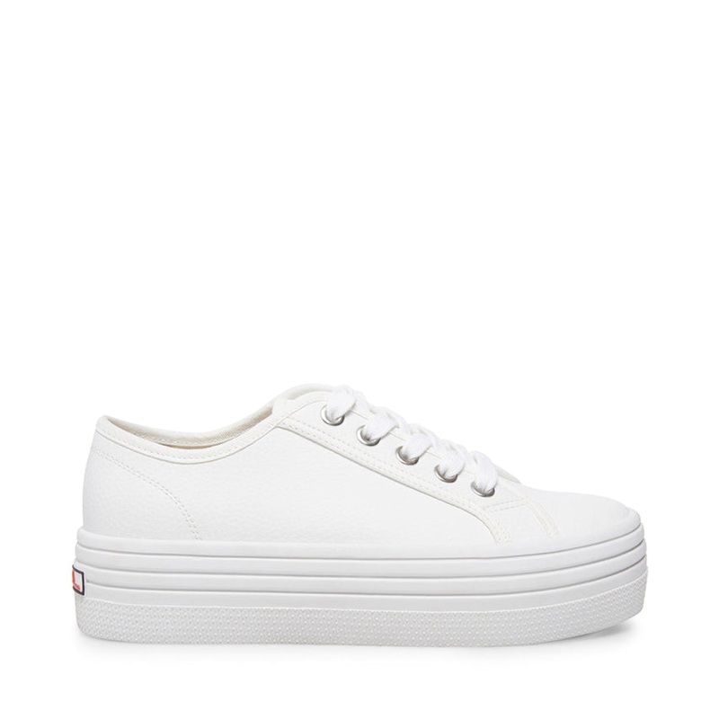 Steve Madden Women’s White Bobbi 30 Sneakers |Steve Madden In Lebanon