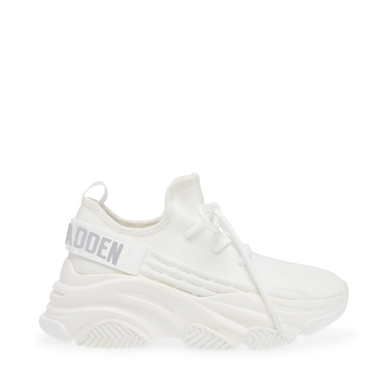 Steve Madden Women’s White Jprotege Sneakers |Steve Madden In Lebanon