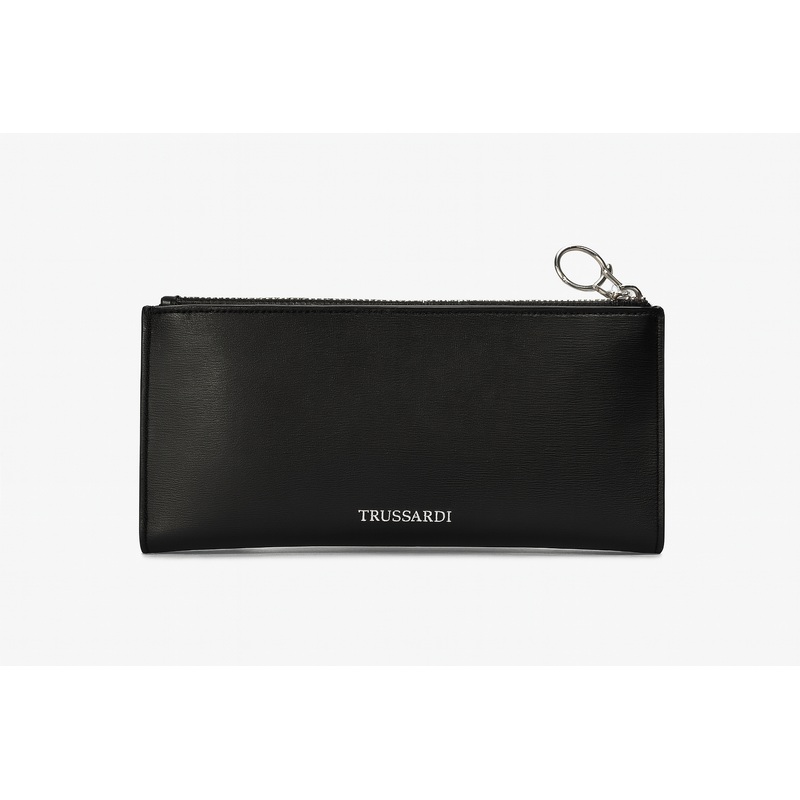 Trussardi Women’s Black Leather Bifold Md Wallet |Trussardi In Lebanon