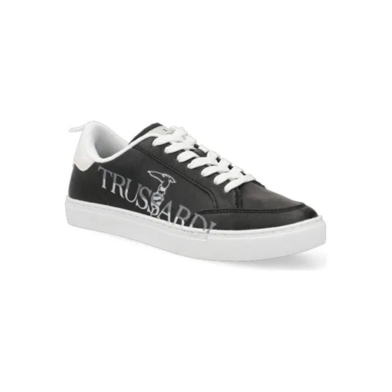 Trussardi Women’s Black & White SNK Cleo Sneakers |Trussardi In Lebanon