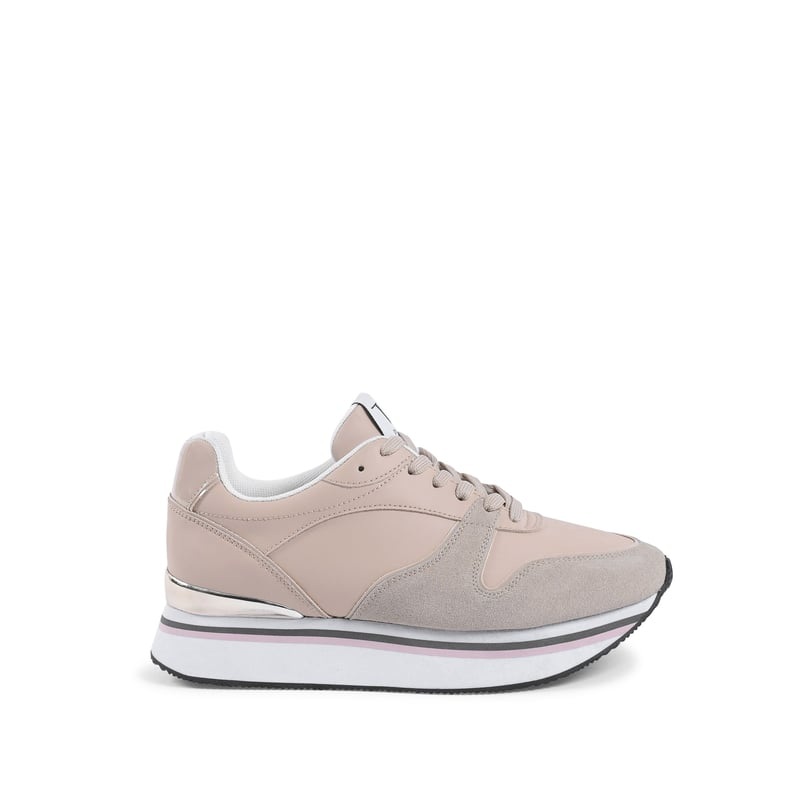 V Italia By Versace Women’s Beige Abbigliamento Sneakers | V Italia In Lebanon