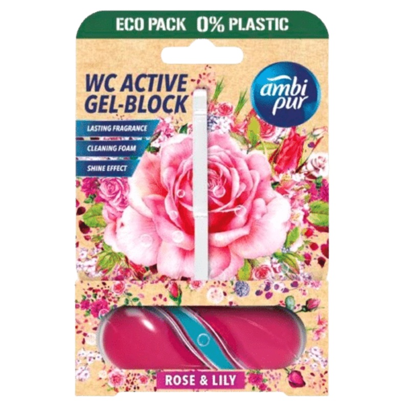 Ambi Pur Toilet Block Rose & Lily Long-Lasting Scent | Ambi Pur In Lebanon
