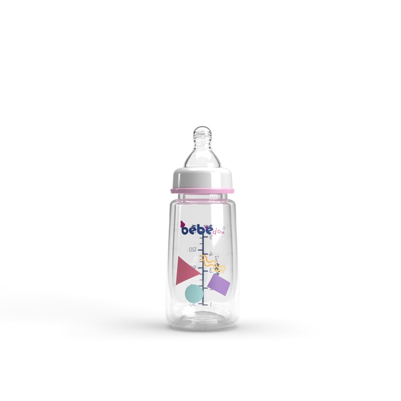 Bebedou Standard Neck Feeding Bottle (No Handles) 150ml 0m+ (BBd1134) | Bebedou In Lebanon