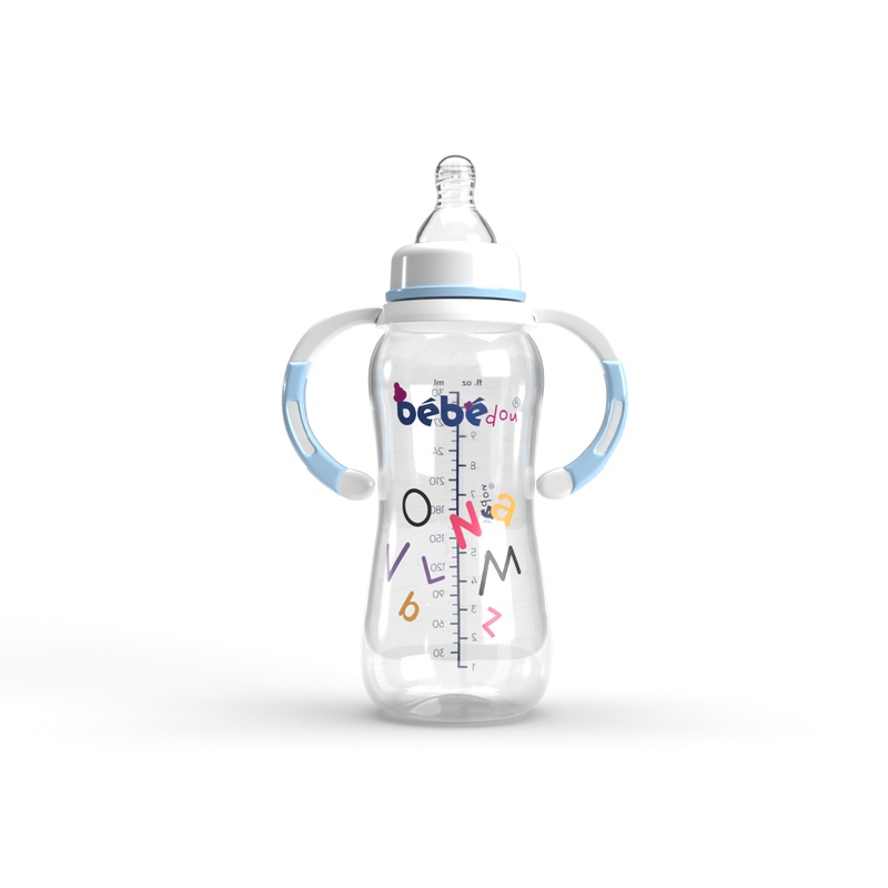 Bebedou Standard Neck Feeding Bottle (with Handles) 300ml 3m+ (BBd1133) | Bebdou In Lebanon