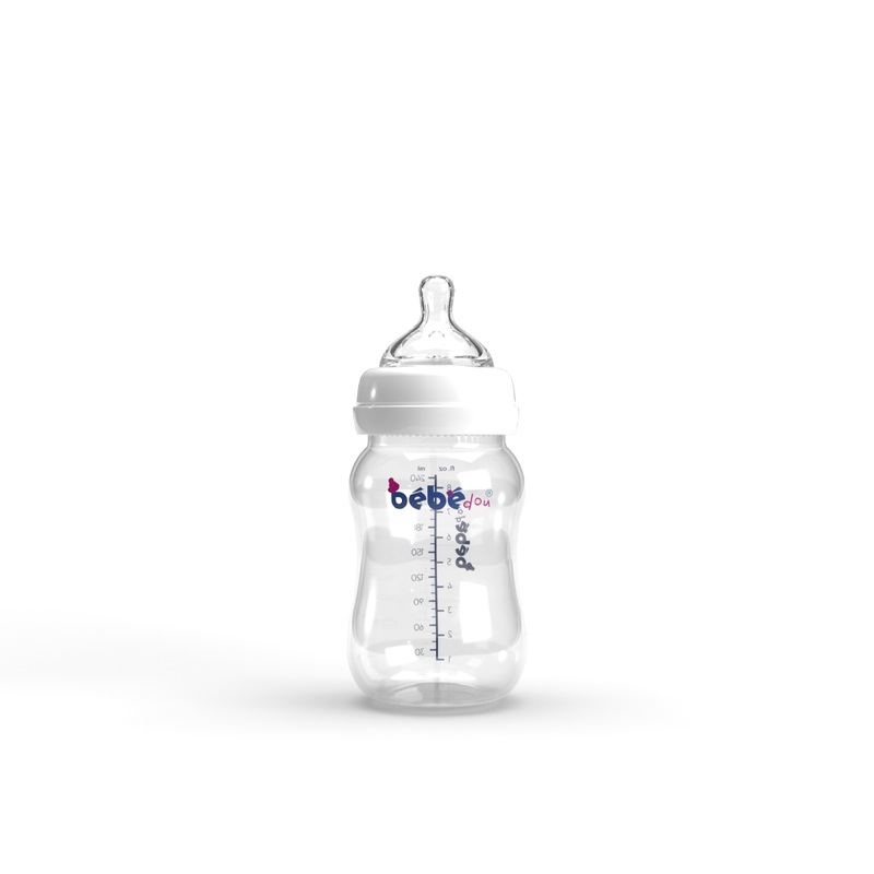 Bebedou Wide Neck Feeding Bottle 240ml 3m+  (BBd1122) | Bebedou In Lebanon
