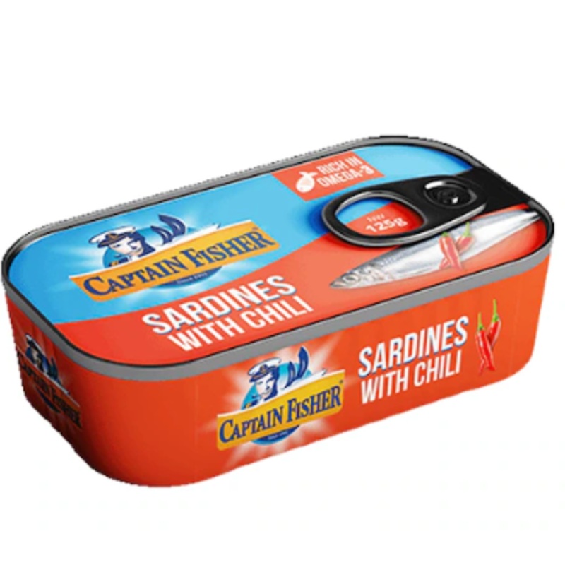 Captain Fisher Sardines With Chili 125g | Captain Fisher In Lebanon