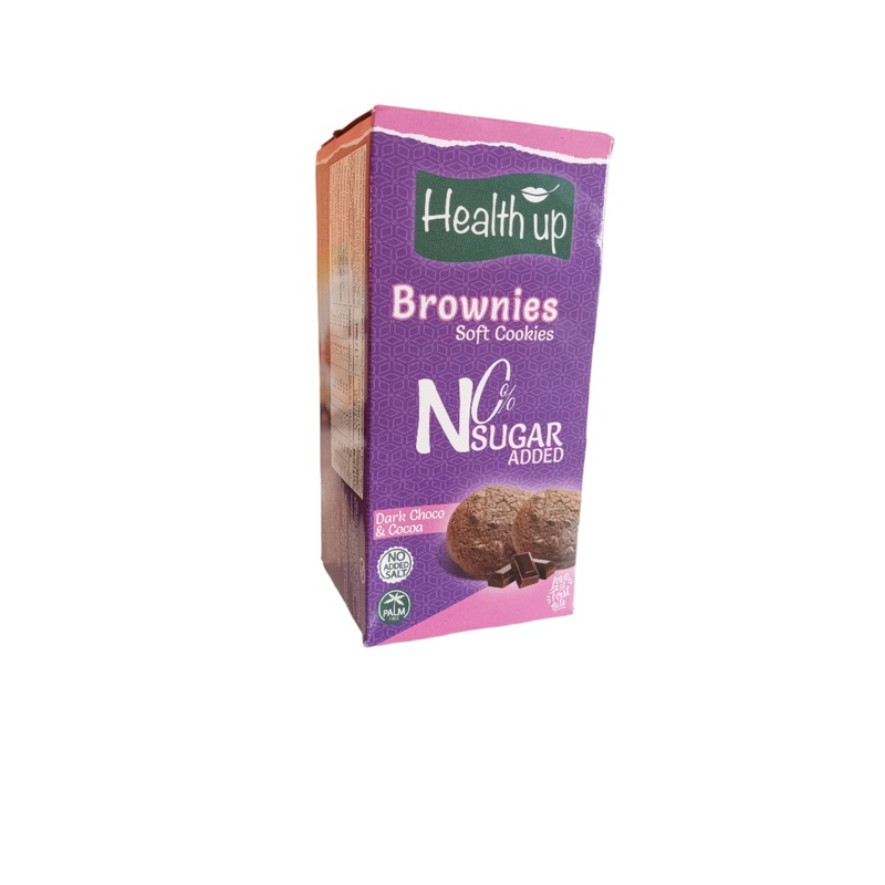 Health Up Brownies Soft cookies No Added Sugar Dark Choco & Cocoa 160g | Health Up In Lebanon