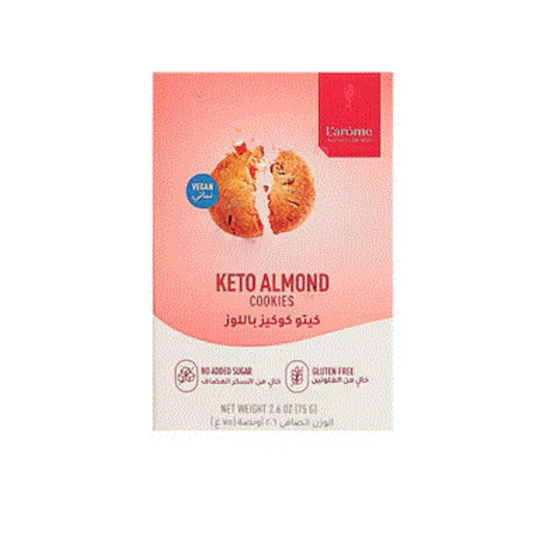 L’arome Keto Almond Cookies 75g | L’arome In Lebanon
