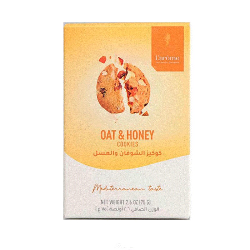 L’arome Oat  & Honey Cookies 75g | L’arome In Lebanon