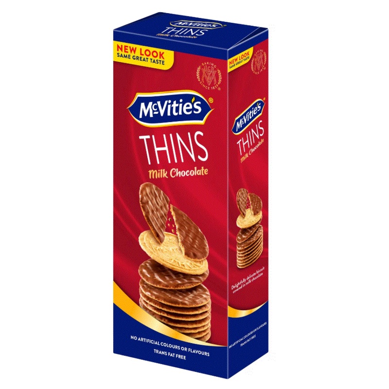 McVitie’s Thins Milk Chocolate Biscuits 150g | McVitie’s In Lebanon