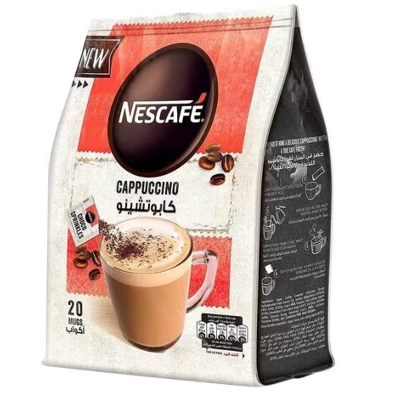 Nescafe Cappuccino Foamy Coffee Mix Choco Sprinkles 20×19.3g | Nescafe In Lebanon