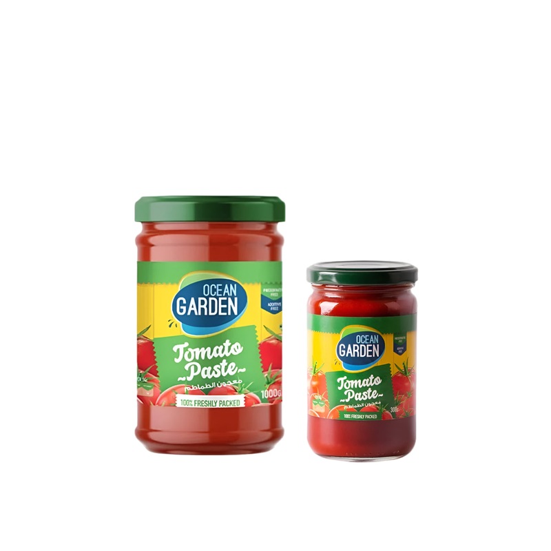Ocean Garden Tomato Paste Glass Jar 1000g + Tomato Paste 300g (Free) | Ocean Garden In Lebanon