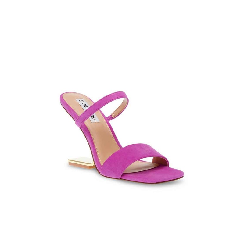 Steve Madden Women’s Fuchsia Suede Lotus Heeled Sandal |Steve Madden In Lebanon