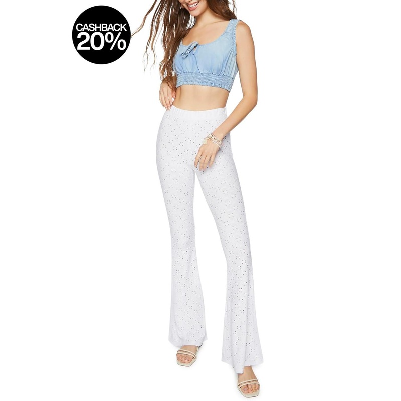 Forever 21 Women’s White Knitted Pant | Forever 21 In Lebanon