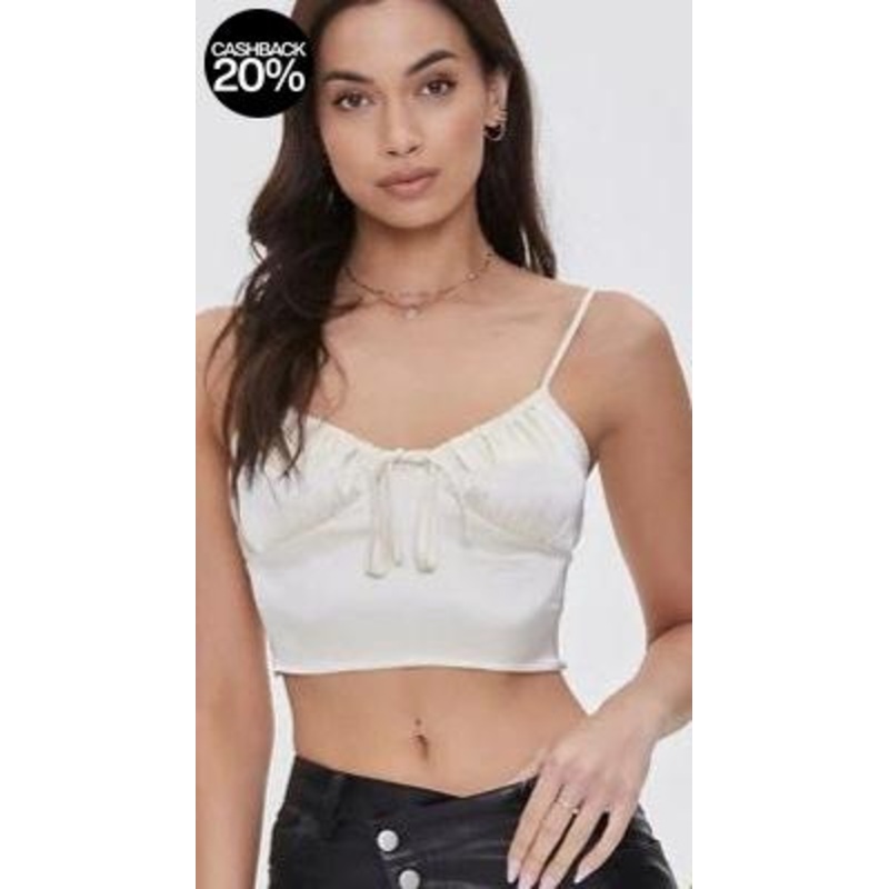 Forever21  Women’s Cream Crop Top | Forever21 In Lebanon