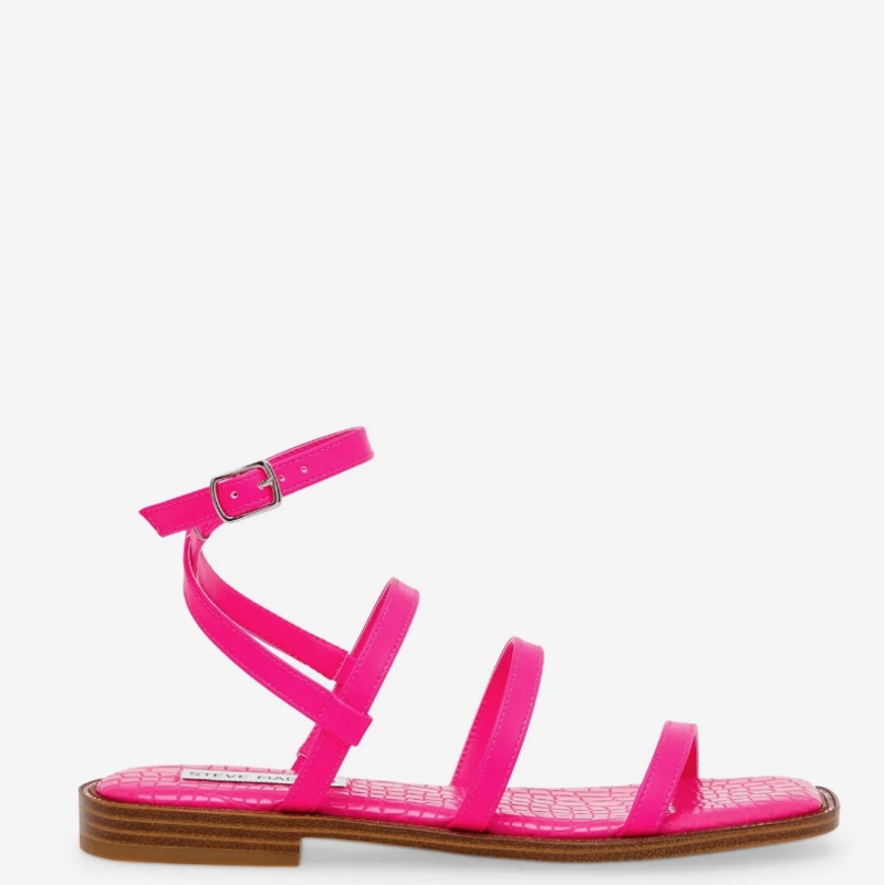 Steve Madden Women’s Fuchsia Synthetic Superbly Sandal |Steve Madden In Lebanon