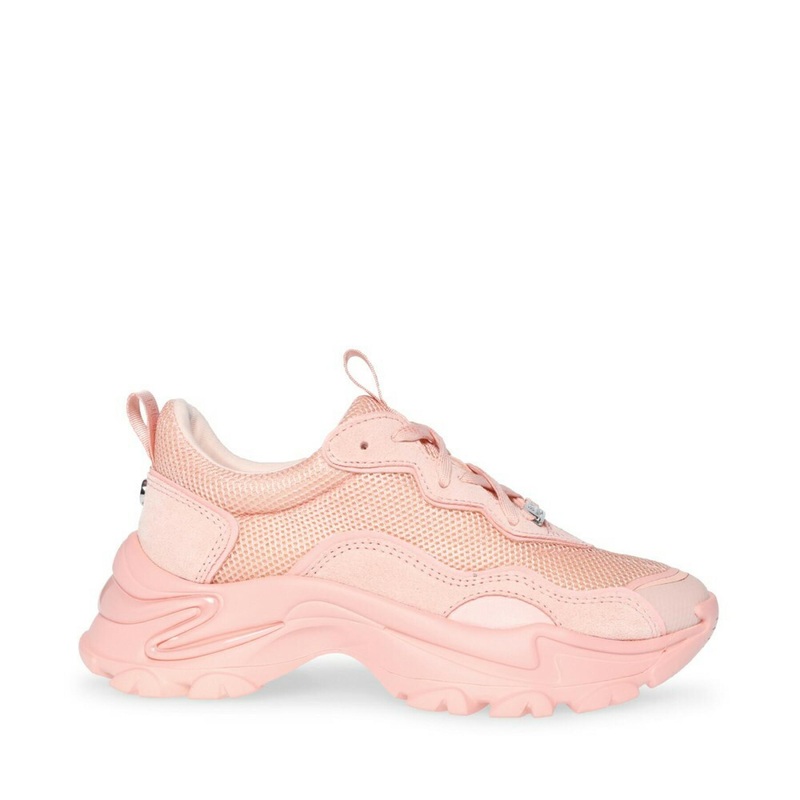 Steve Madden Women’s Pink Synthetic Sneakers | Steve Madden In Lebanon