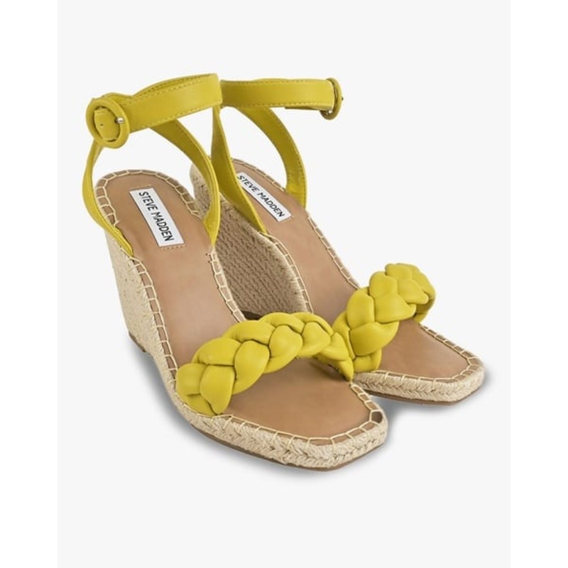 Steve Madden Women’s Yellow Synthetic Novah Heeled Sandal |Steve Madden In Lebanon