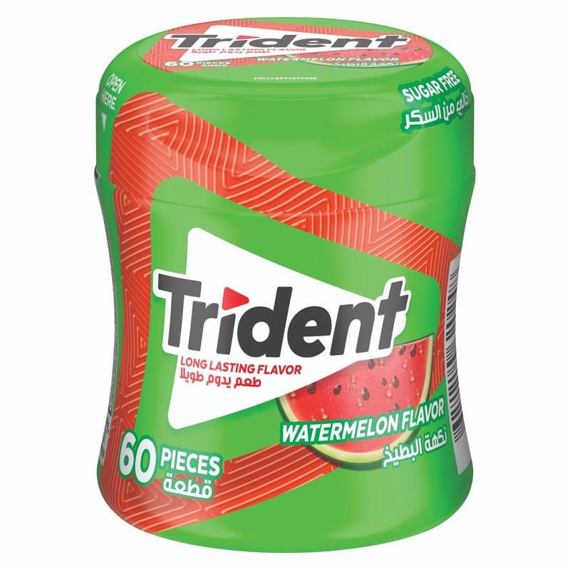 Trident Watermelon Chewing Gum 60 Pieces | Trident In Lebanon