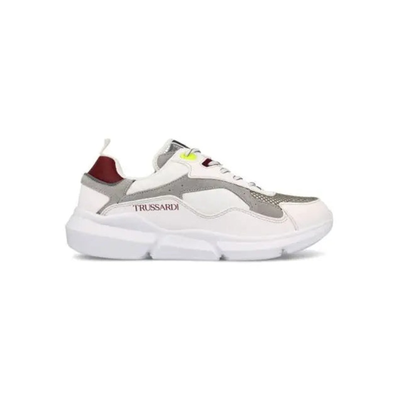 Trussardi Men’s Bordeaux Tuia Mix Sneakers |Trussardi In Lebanon