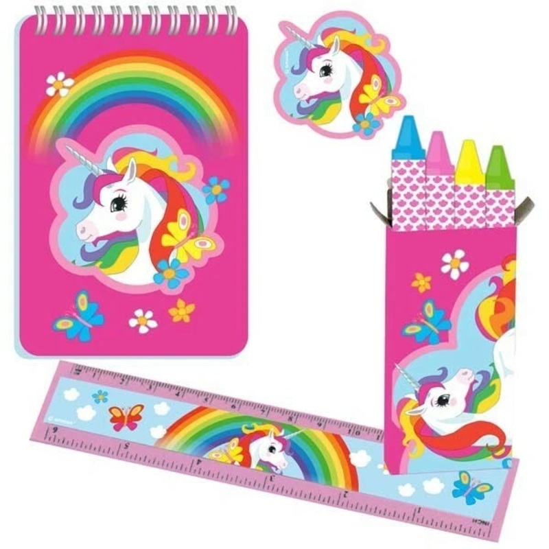 Amscan Rainbow Unicorn Party Favour Stationary Set Pack |Amscan In Lebanon
