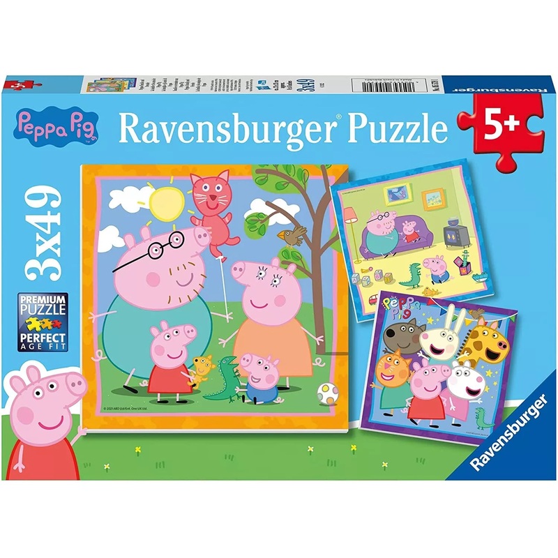 Ravensburger Peppa Pig 3×49 Pieces Jigsaw Puzzle | Ravensburger In Lebanon
