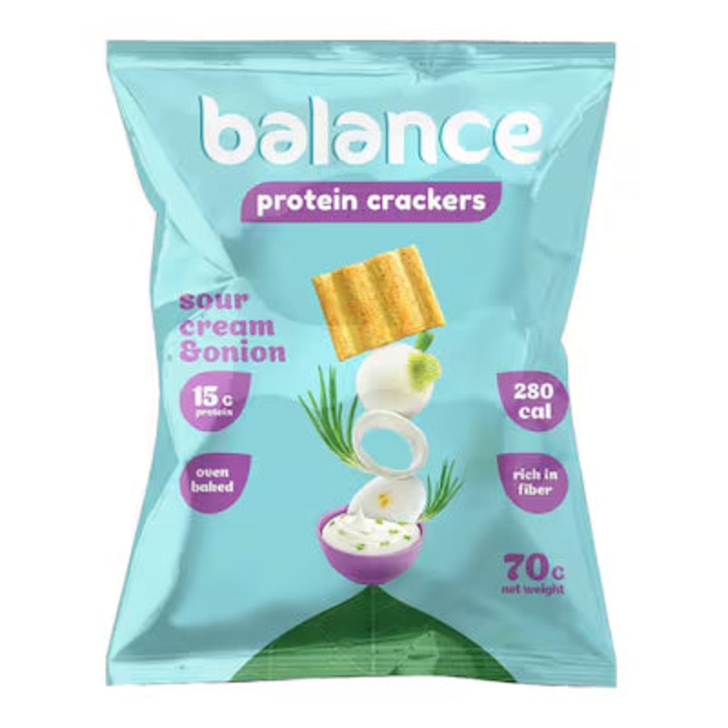Balance Protein Crackers with Sour Cream 70g | Balance In Lebanon