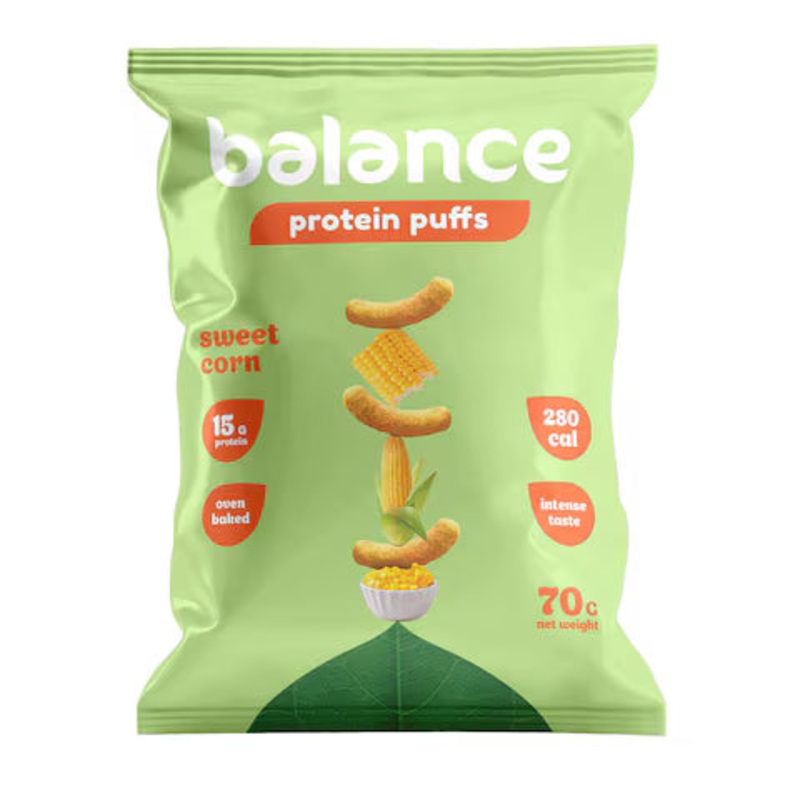 Balance Protein Puffs with Sweet Corn Flavor 70g | Balance In Lebanon