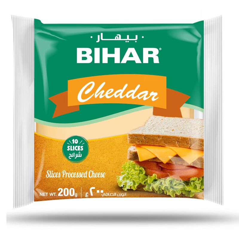 Bihar Cheddar Processed Slices Cheese 180g | Bihar In Lebanon
