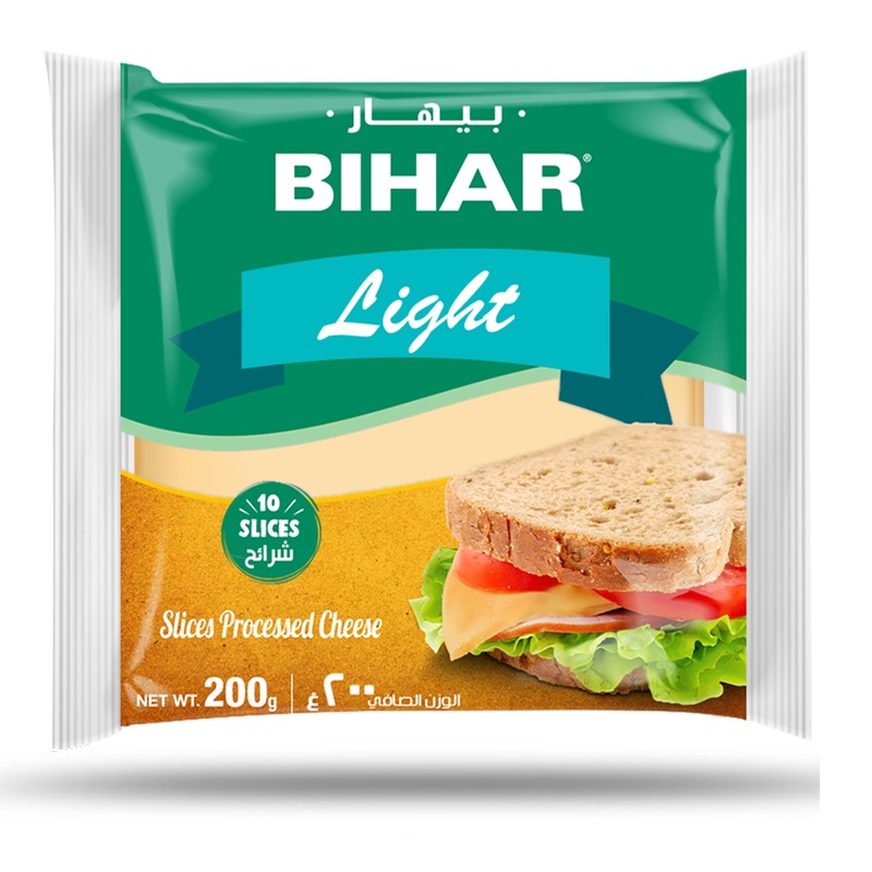 Bihar Light Processed Slices Cheese 180g | Bihar In Lebanon
