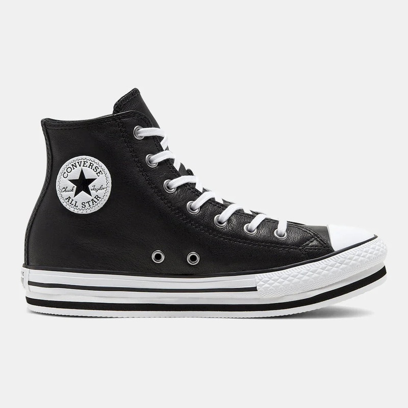 Converse Kids Black Leather All Star High | Converse In Lebanon