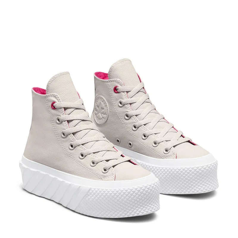 Converse Women’s Pink & White Chuck Taylor All Star Lift 2X High Pale Putty |Converse In Lebanon
