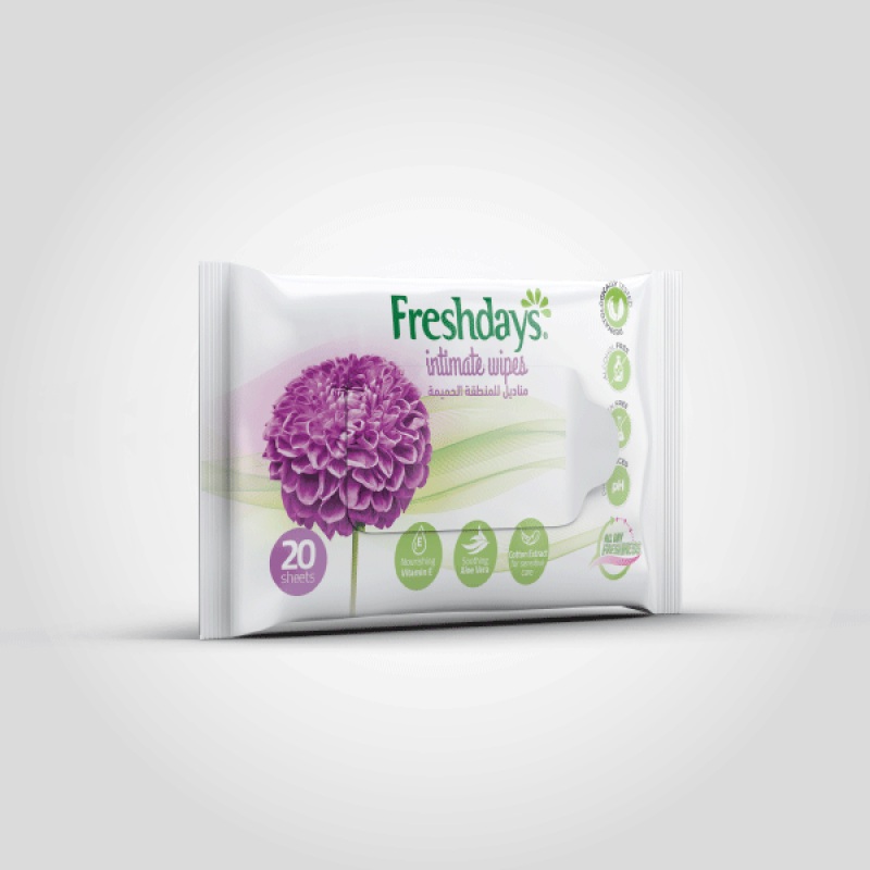 Freshdays Intimate Wipes 20 Sheets | Freshdays In Lebanon