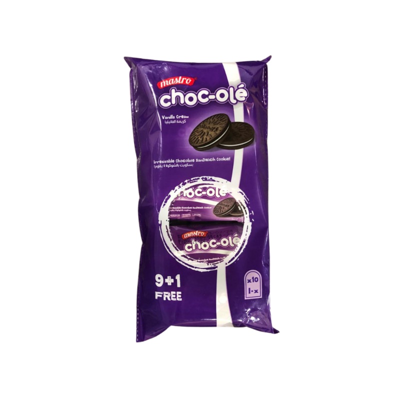 Mastro Choc-ole Biscuits Chocolate Vanilla 30g 9+1 Free | Mastro In Lebanon