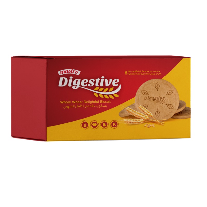 Mastro Digestive Whole Wheat Delightful Biscuit 135g | Mastro In Lebanon